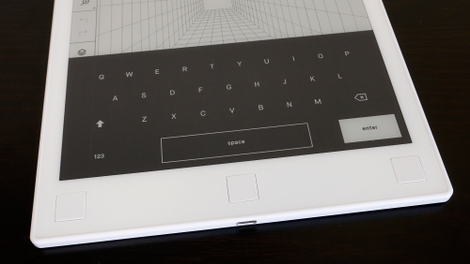 An on-screen keyboard works well enough, but handwriting recognition would be a welcome addition to the tablet’s feature-set.